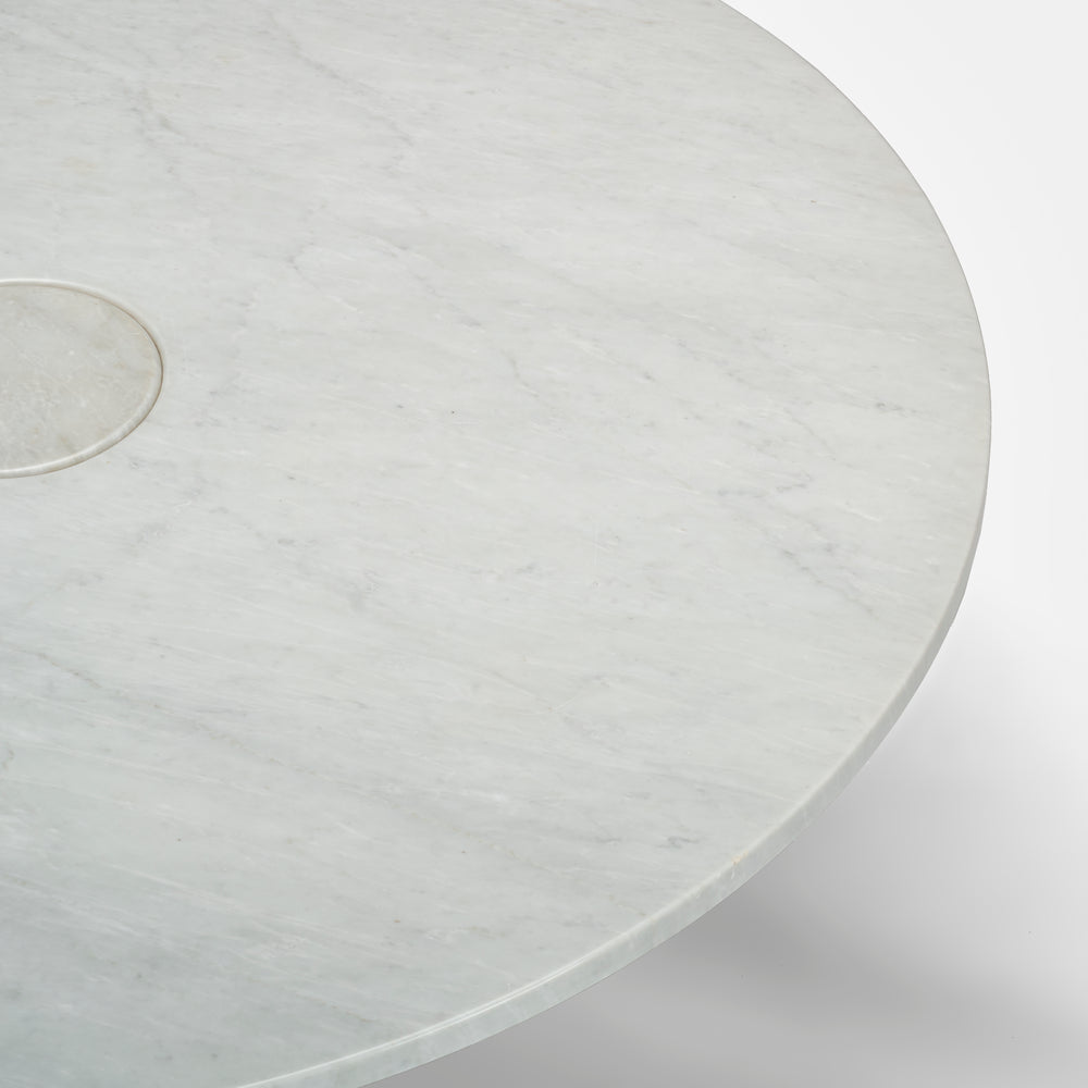 Angelo Mangiarotti 'Eros' Dining Table in Carrara Marble for Skipper, Italy, 1970s