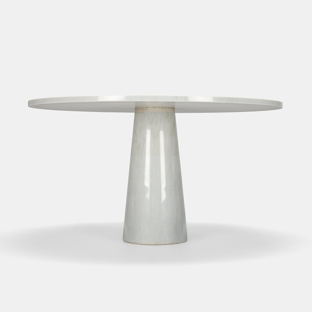 Angelo Mangiarotti 'Eros' Dining Table in Carrara Marble for Skipper, Italy, 1970s