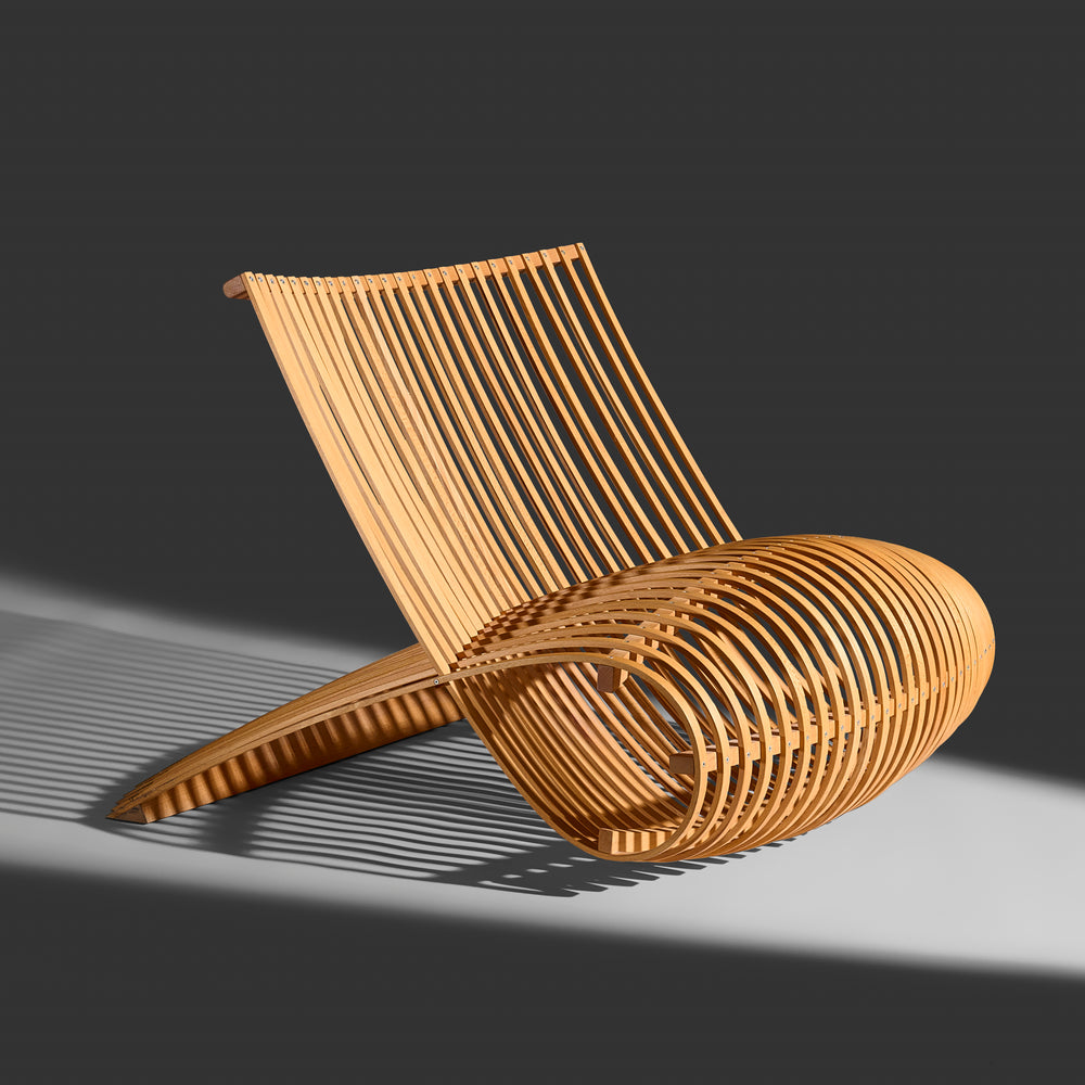 Marc Newson "Wooden" lounge chair for Cappellini, Italy, 1988