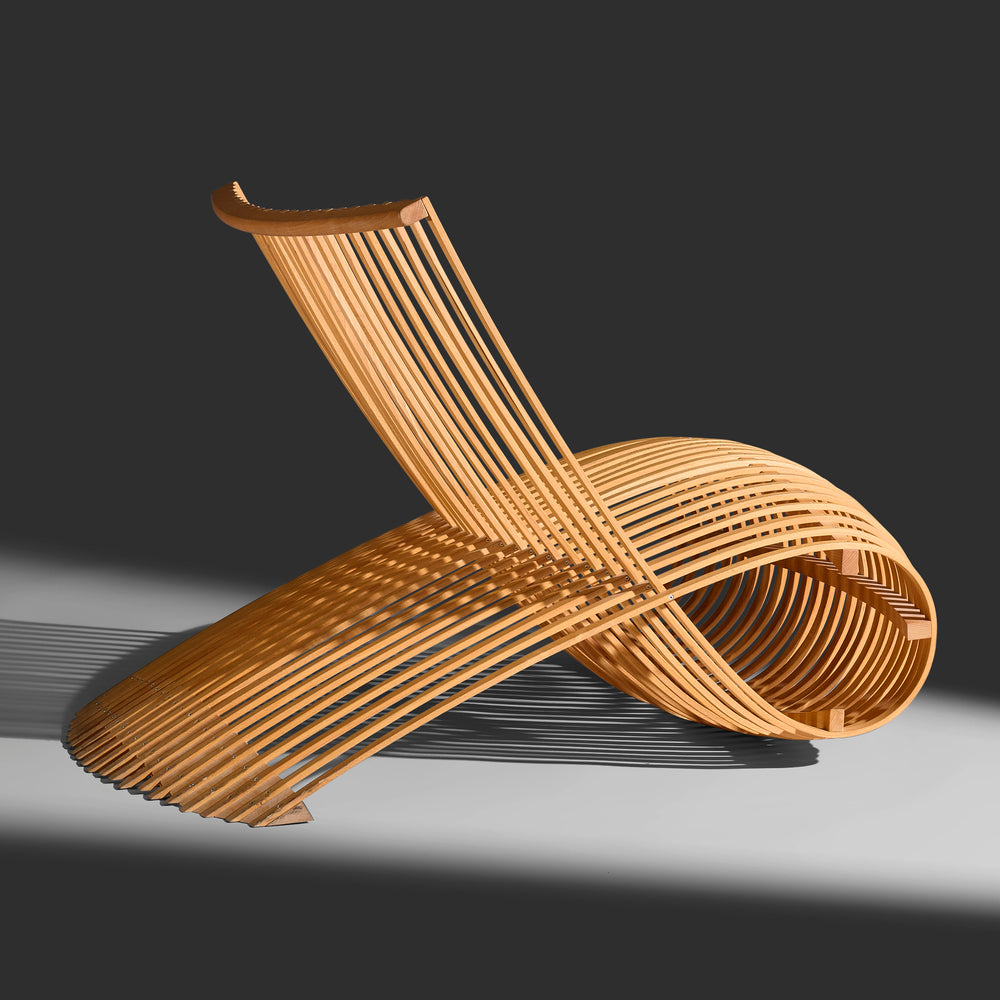 Marc Newson "Wooden" lounge chair for Cappellini, Italy, 1988