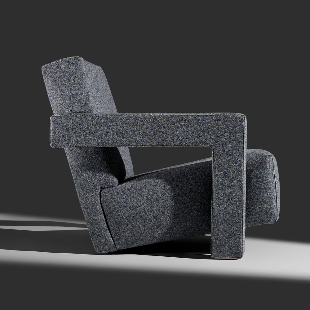 Gerrit Rietveld "Utrecht" lounge chair produced by Cassina, Italy, 1990s