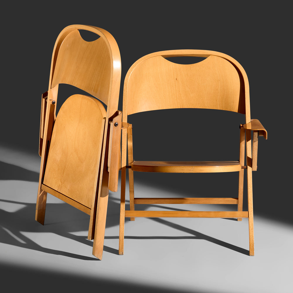 Achille Castiglioni “Ginevra” folding armchairs for BBB Bonachina, Italy 1979