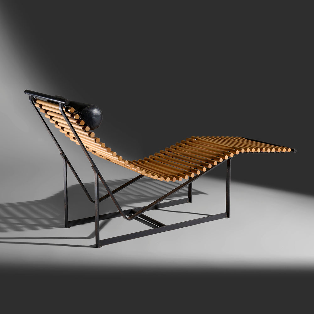 Peter Strassl sculptural chaise lounge chair, Germany, 1978