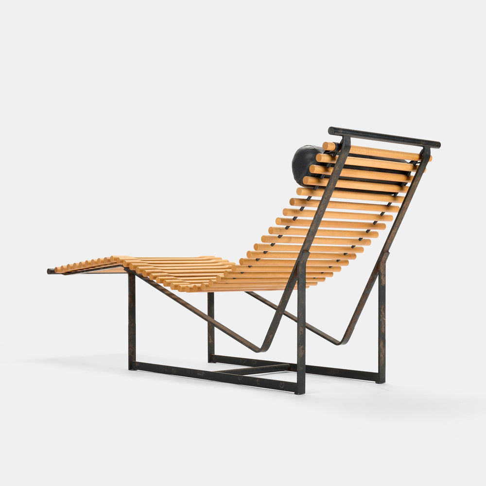 Peter Strassl sculptural chaise lounge chair, Germany, 1978