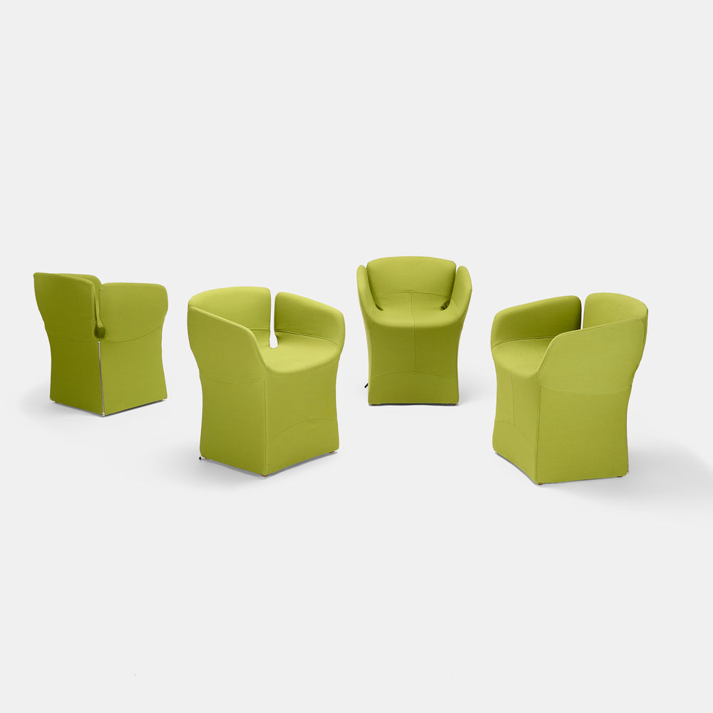 Patricia Urquila set of four matching small Bloomy armchairs for Moroso Italy