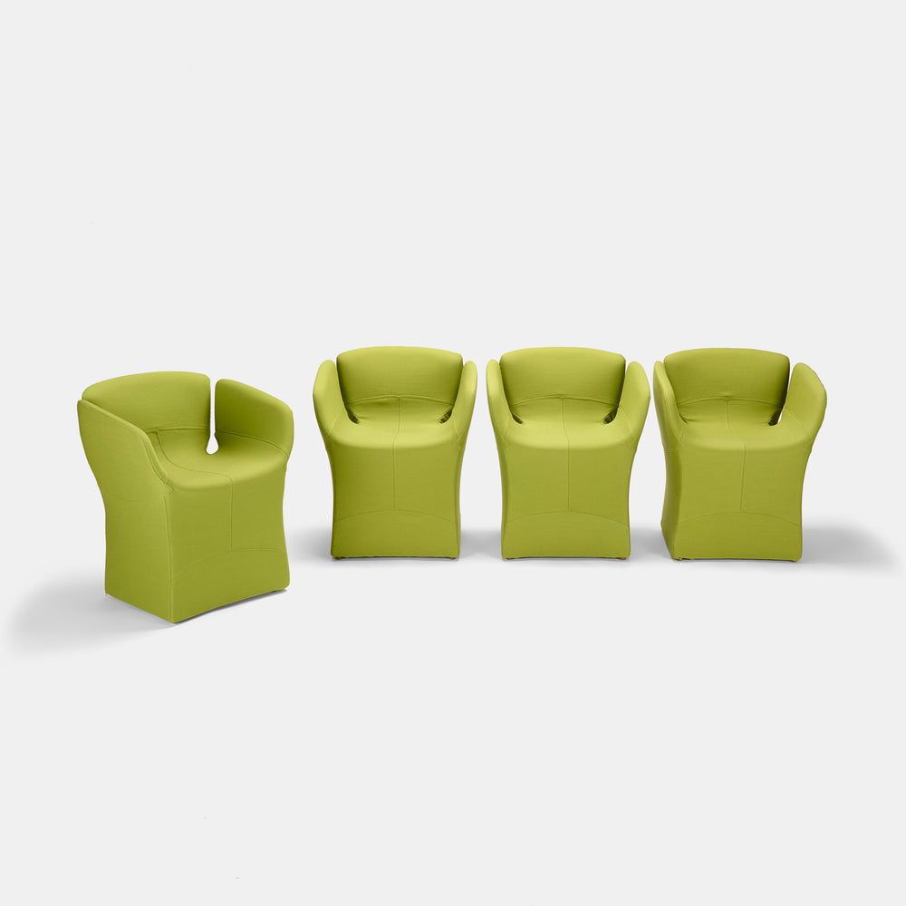 Patricia Urquila set of four matching small Bloomy armchairs for Moroso Italy