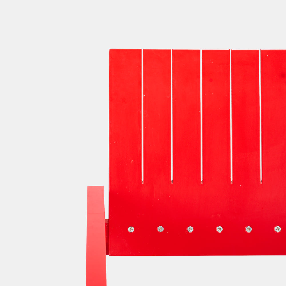 Bernt Petersen red Crate Lounge Chair for Carl Hansen Denmark, 1982