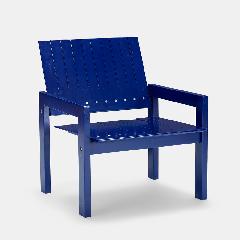 Bernt Petersen blue Crate Lounge Chair for Carl Hansen Denmark, 1982