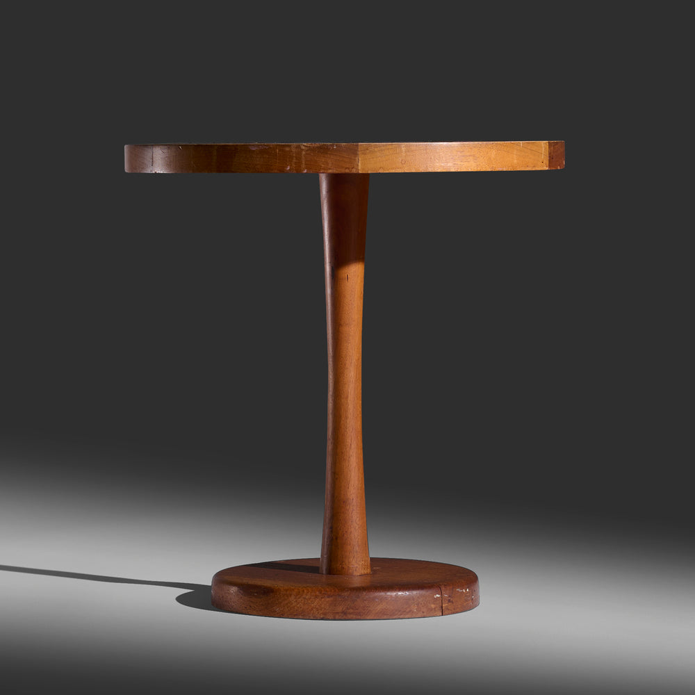 Jane and Gordon Martz for Marshall Studios walnut and glazed tile top side table USA, 1960s