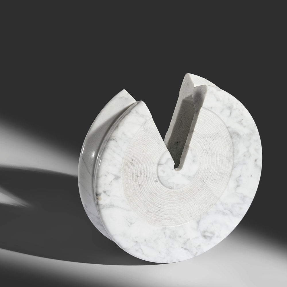 Sergio Asti rare carrara marble vase, 1960