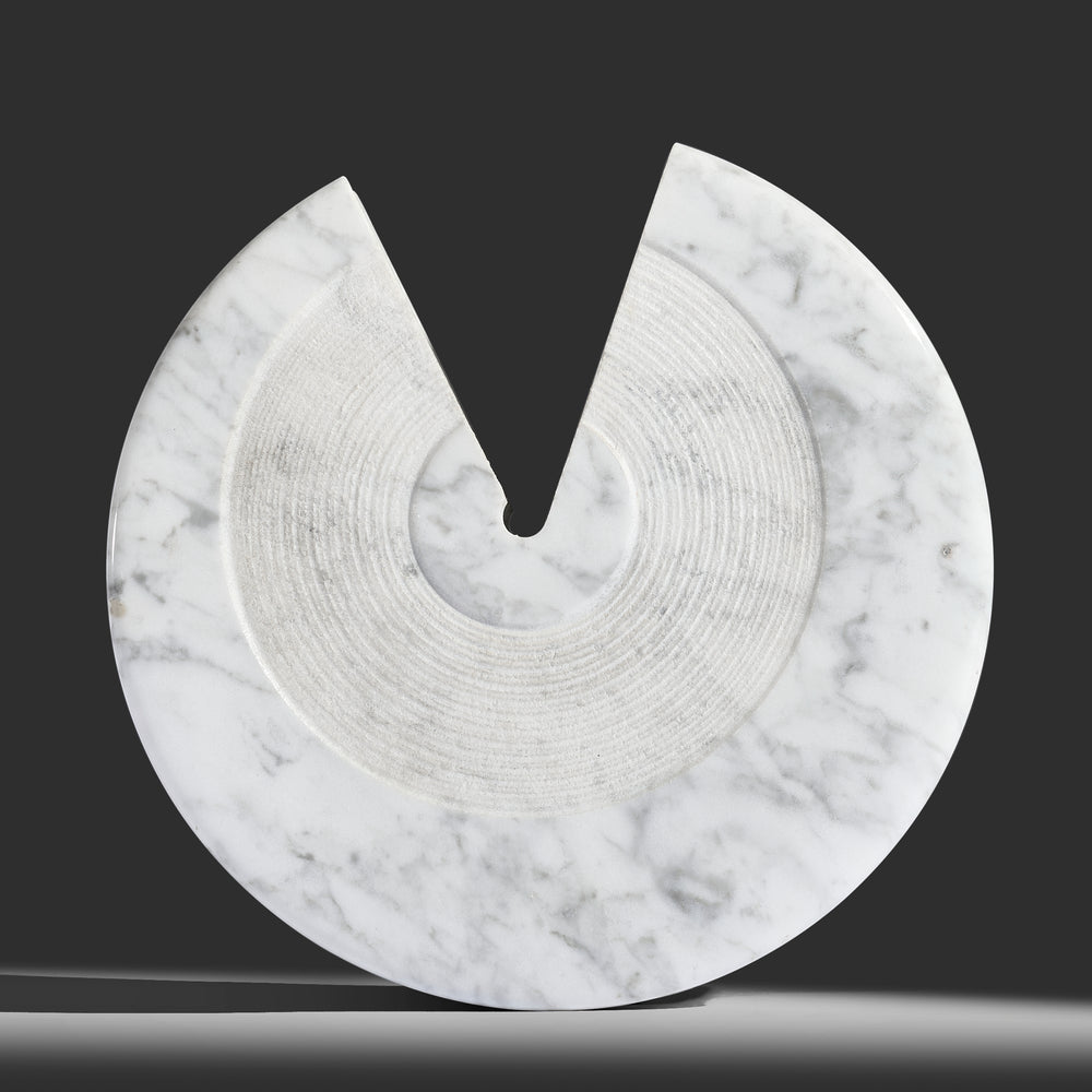 Sergio Asti rare carrara marble vase, 1960