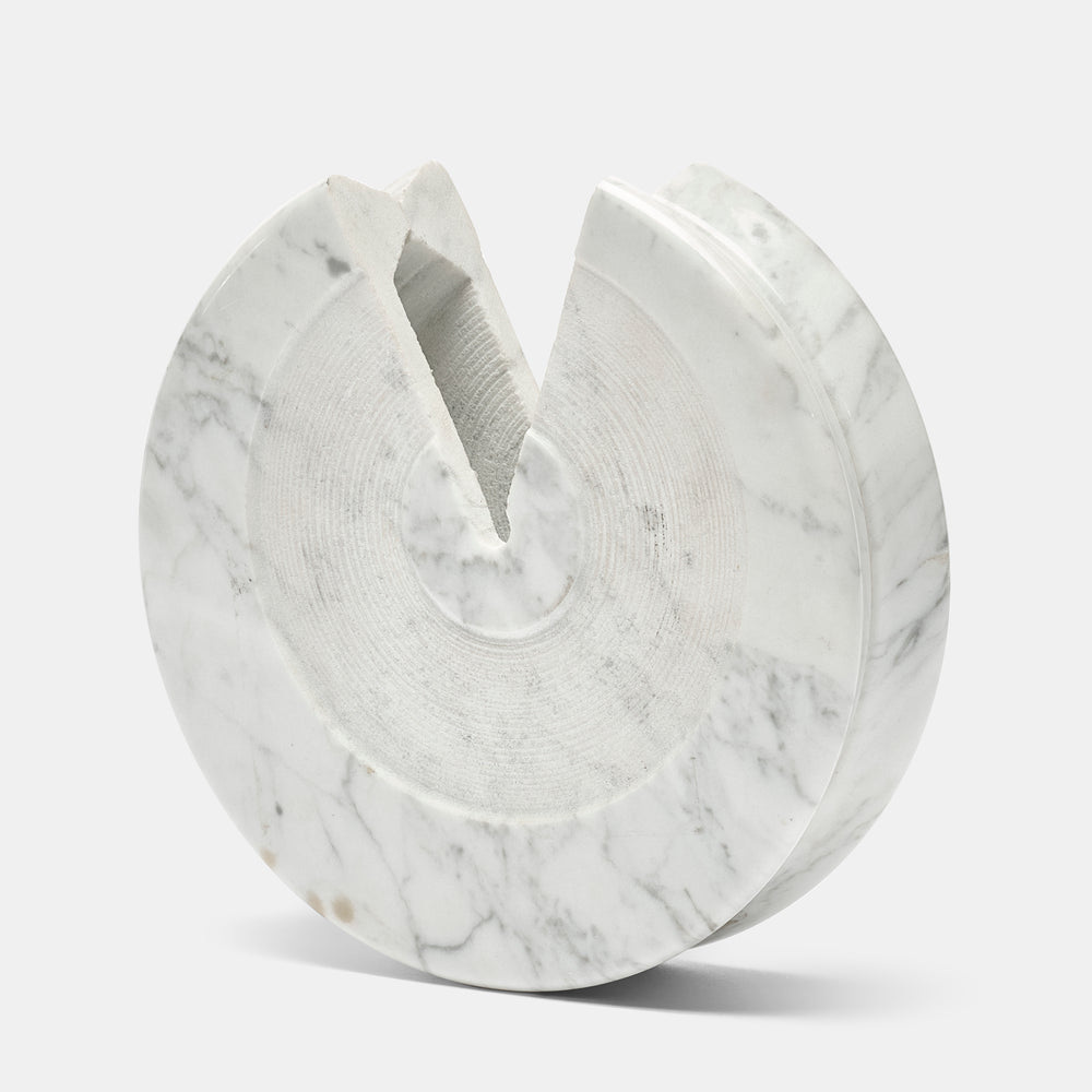 Sergio Asti rare carrara marble vase, 1960