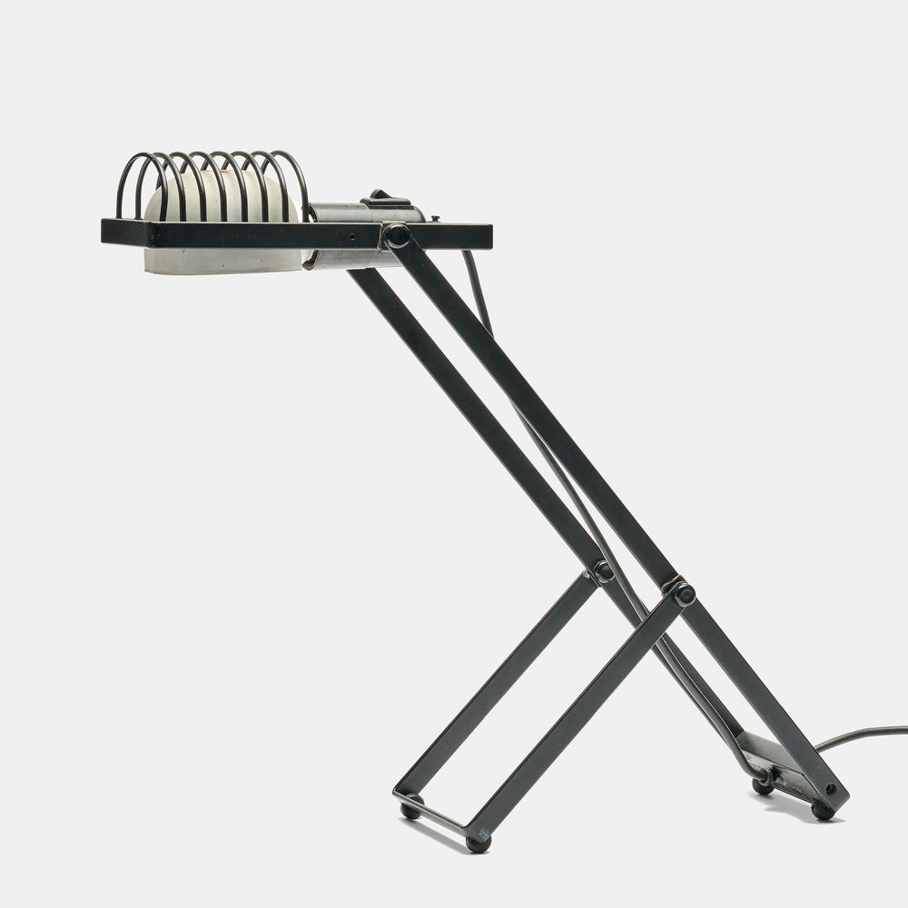 Ernesto Gismondi "Sintesi" black adjustable task lamp for Artemide, Italy, 1970s