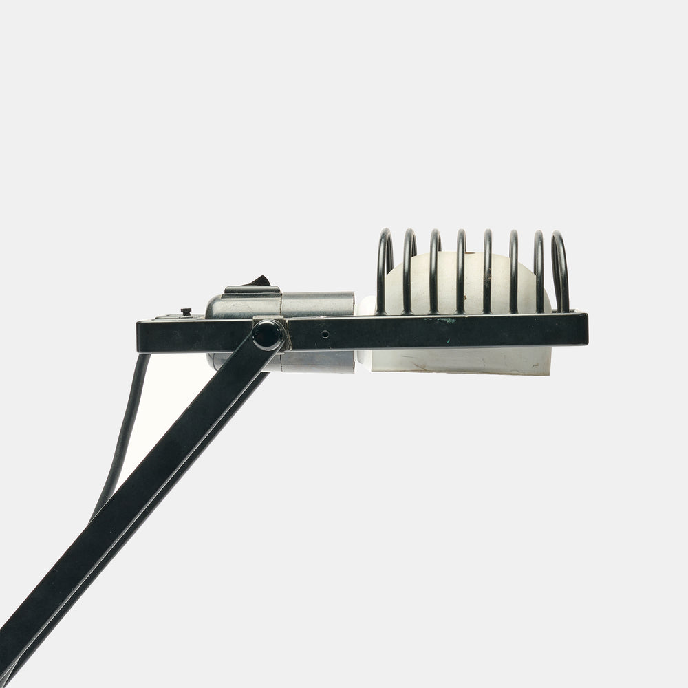 Ernesto Gismondi "Sintesi" black adjustable task lamp for Artemide, Italy, 1970s