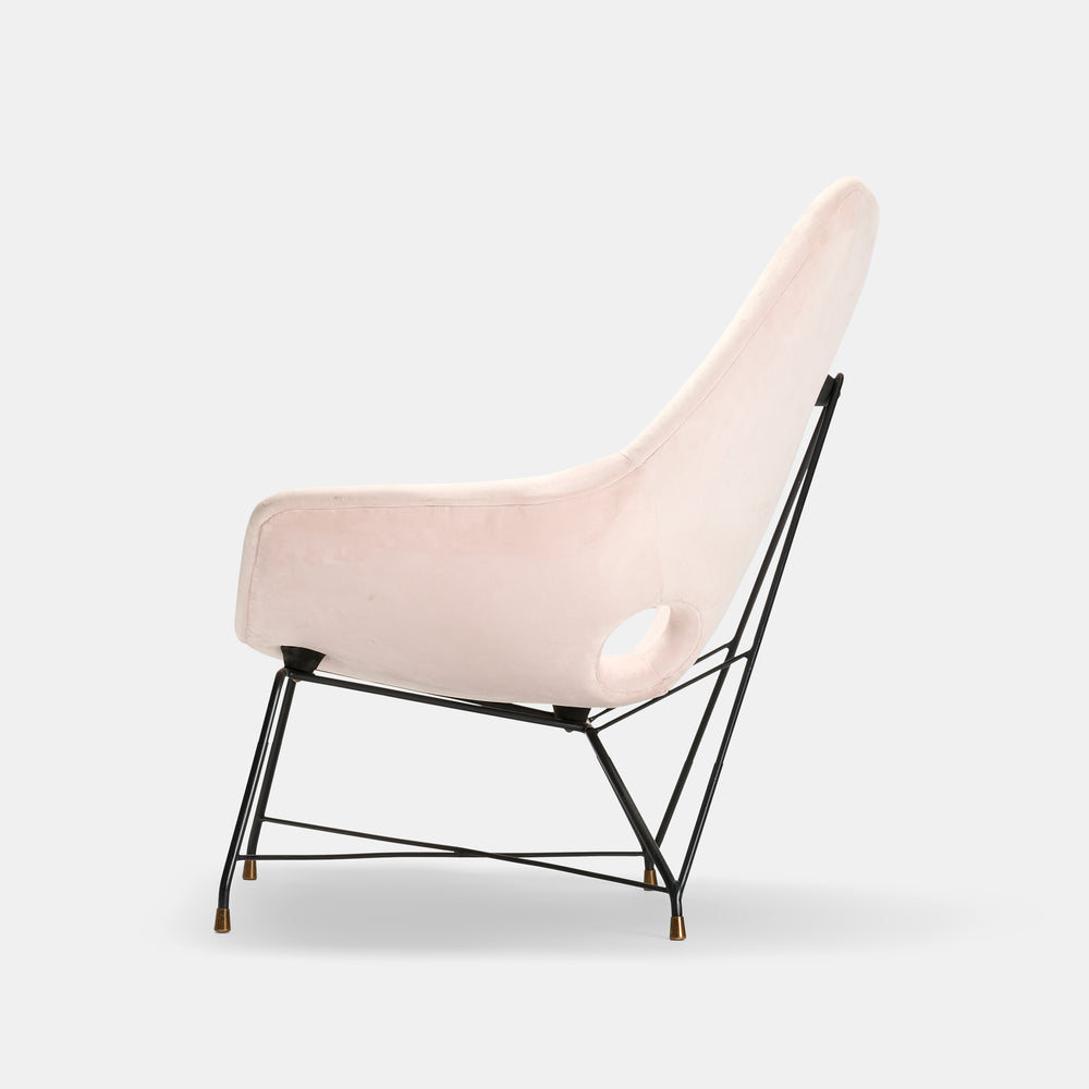 Augusto Bozzi Kosmos pair of lounge chairs for Saporiti Italia, pair, c. 1954