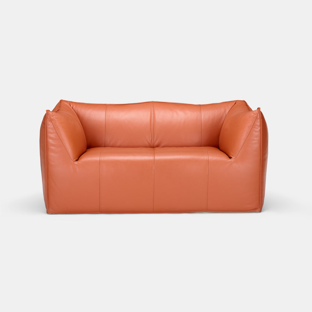 Mario Bellini Bambole Bibambola LBA2 leather Sofa with ottoman for B&B Italia