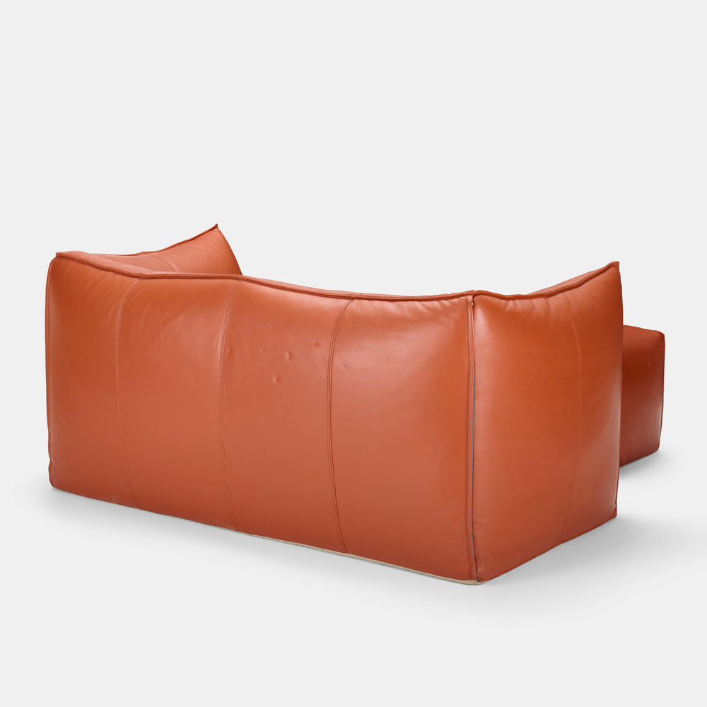 Mario Bellini Bambole Bibambola LBA2 leather Sofa with ottoman for B&B Italia