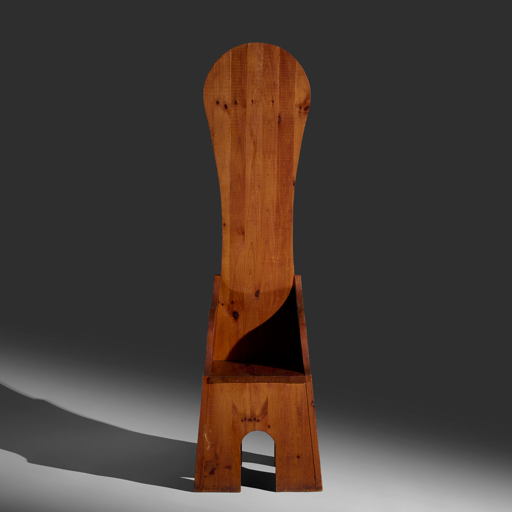 Mario Ceroli rare early Fratina chair