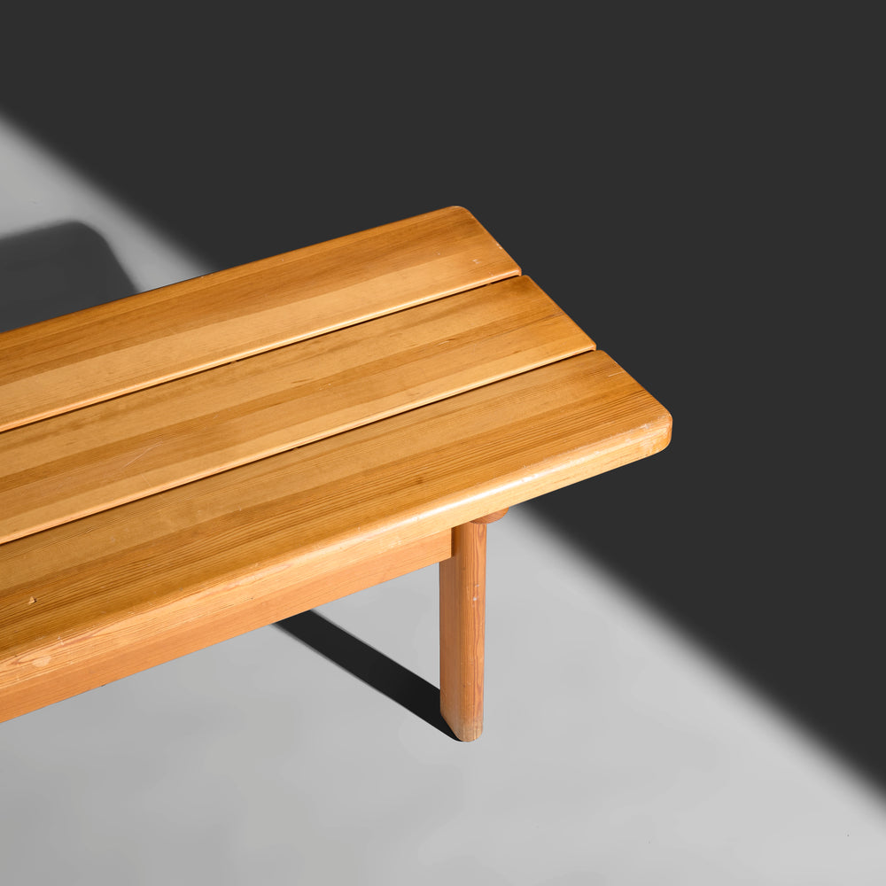 Børge Mogensen vintage  'ASSERBO'  pine and brass bench Produced by Karl Andersson & Söner 1960s