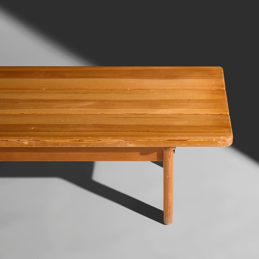 Børge Mogensen vintage  'ASSERBO'  pine and brass bench Produced by Karl Andersson & Söner 1960s