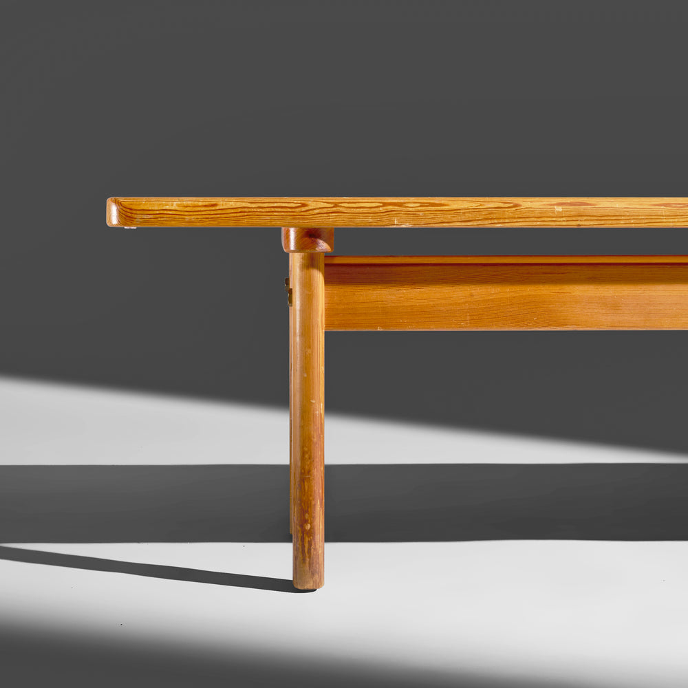 Børge Mogensen vintage  'ASSERBO'  pine and brass bench Produced by Karl Andersson & Söner 1960s