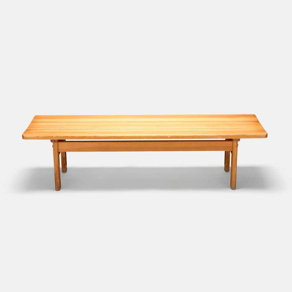 Børge Mogensen vintage  'ASSERBO'  pine and brass bench Produced by Karl Andersson & Söner 1960s