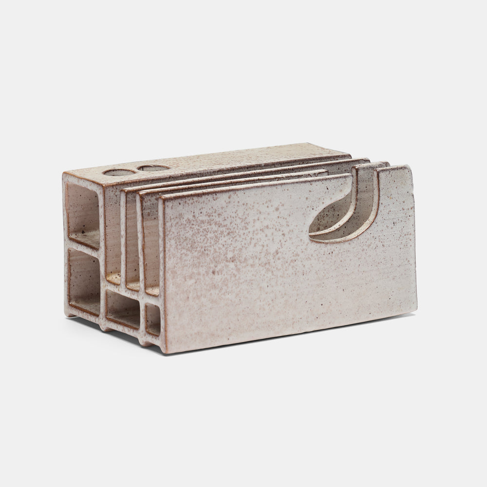 Alessio Tasca ceramic desk organizer, Italy, 1970s