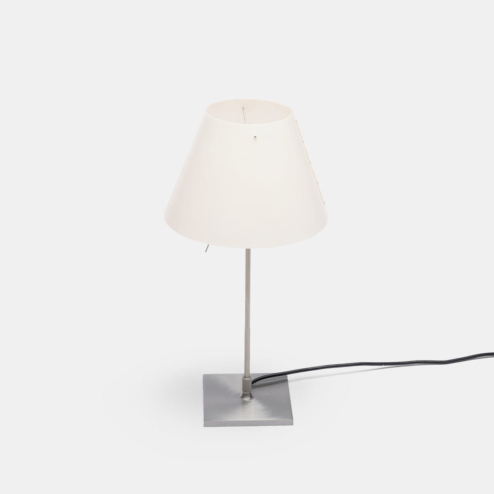 Pair of Paolo Rizzato Costanza table D13 Lamps for Luceplan Italy, 1986