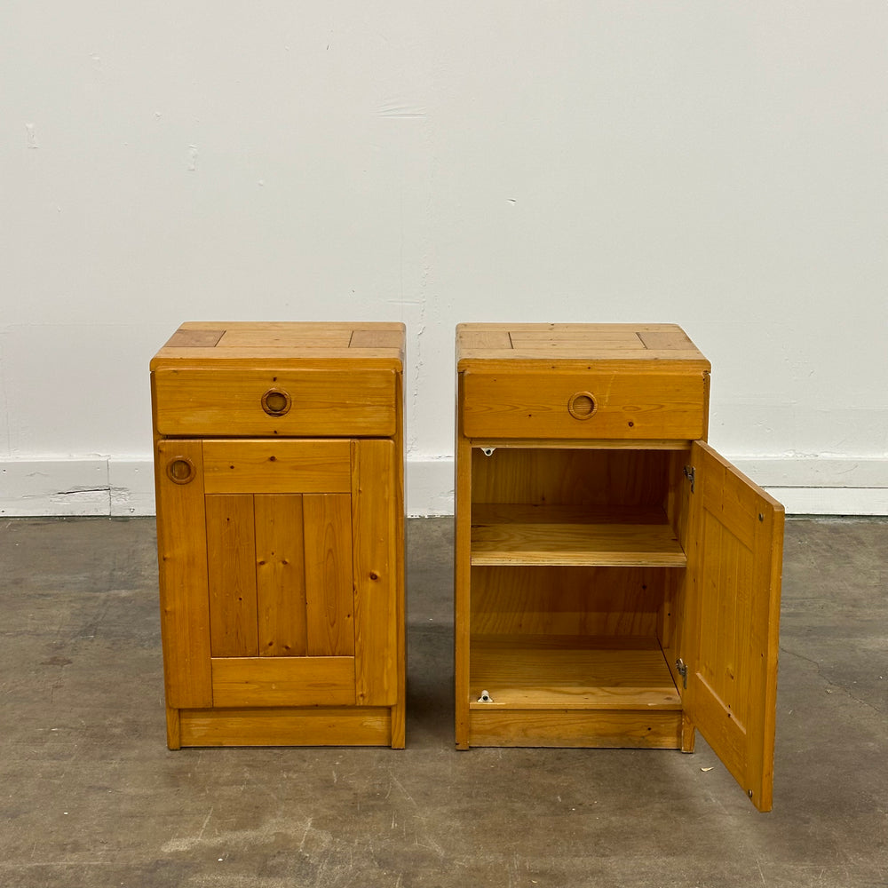 Charlotte Perriand storage pair of storage cabinets for Les Arcs, France, 1960s