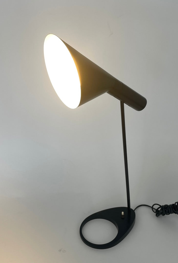 Arne Jacobsen  "AJ" Table Lamp in black for Louis Poulsen, Denmark, 1960s