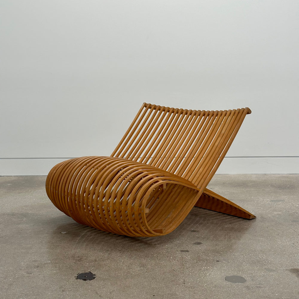 Marc Newson "Wooden" lounge chair for Cappellini, Italy, 1988