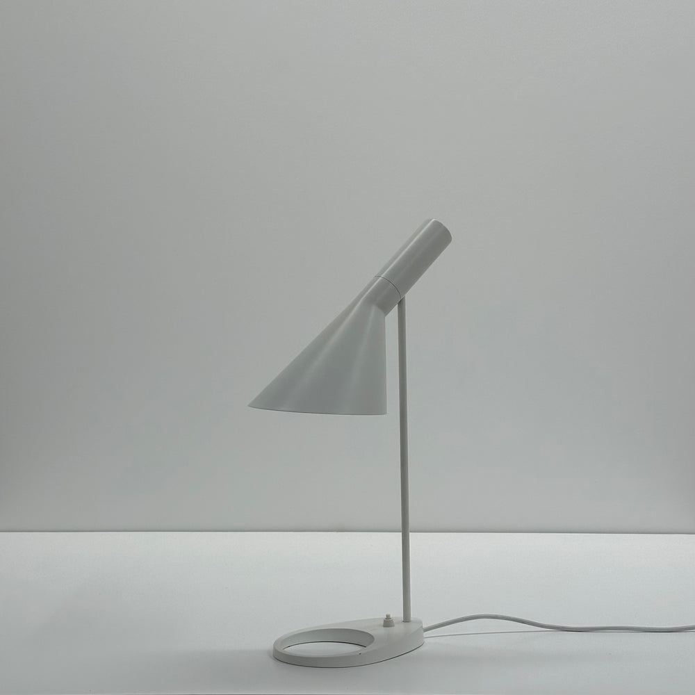Arne Jacobsen  "AJ" Table Lamp in White for  Louis Poulse , Denmark, 2000s