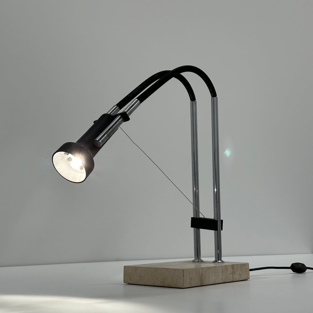 Angelo Lelii model 14165 "Flexa" table lamp for Arredoluce, Italy, 1975