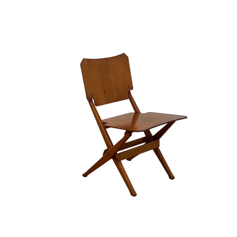 Franco Albini rare folding chair for Poggi, Italy, 1952