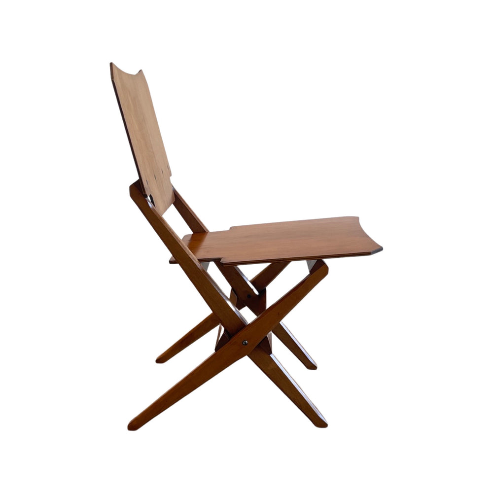 Franco Albini rare folding chair for Poggi, Italy, 1952