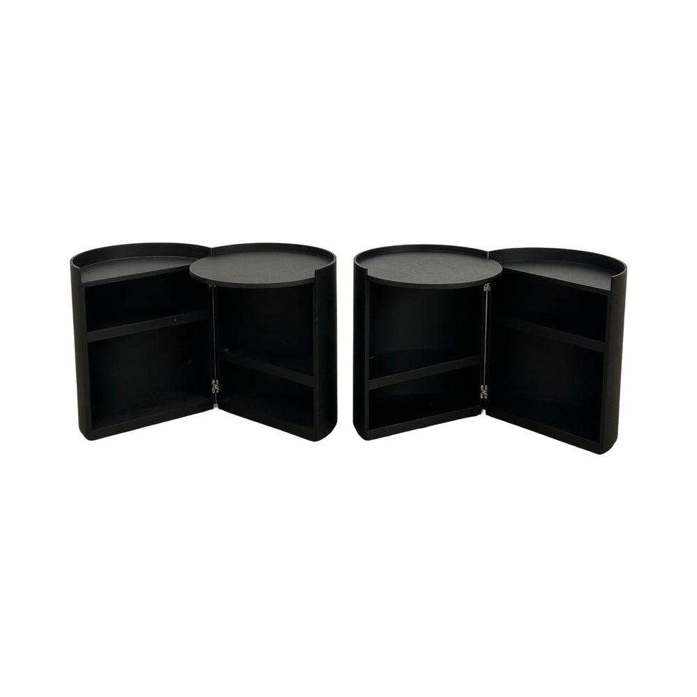 Pair of Moon Bedside Tables by Mist-O for Living Divani, Italy, 2014