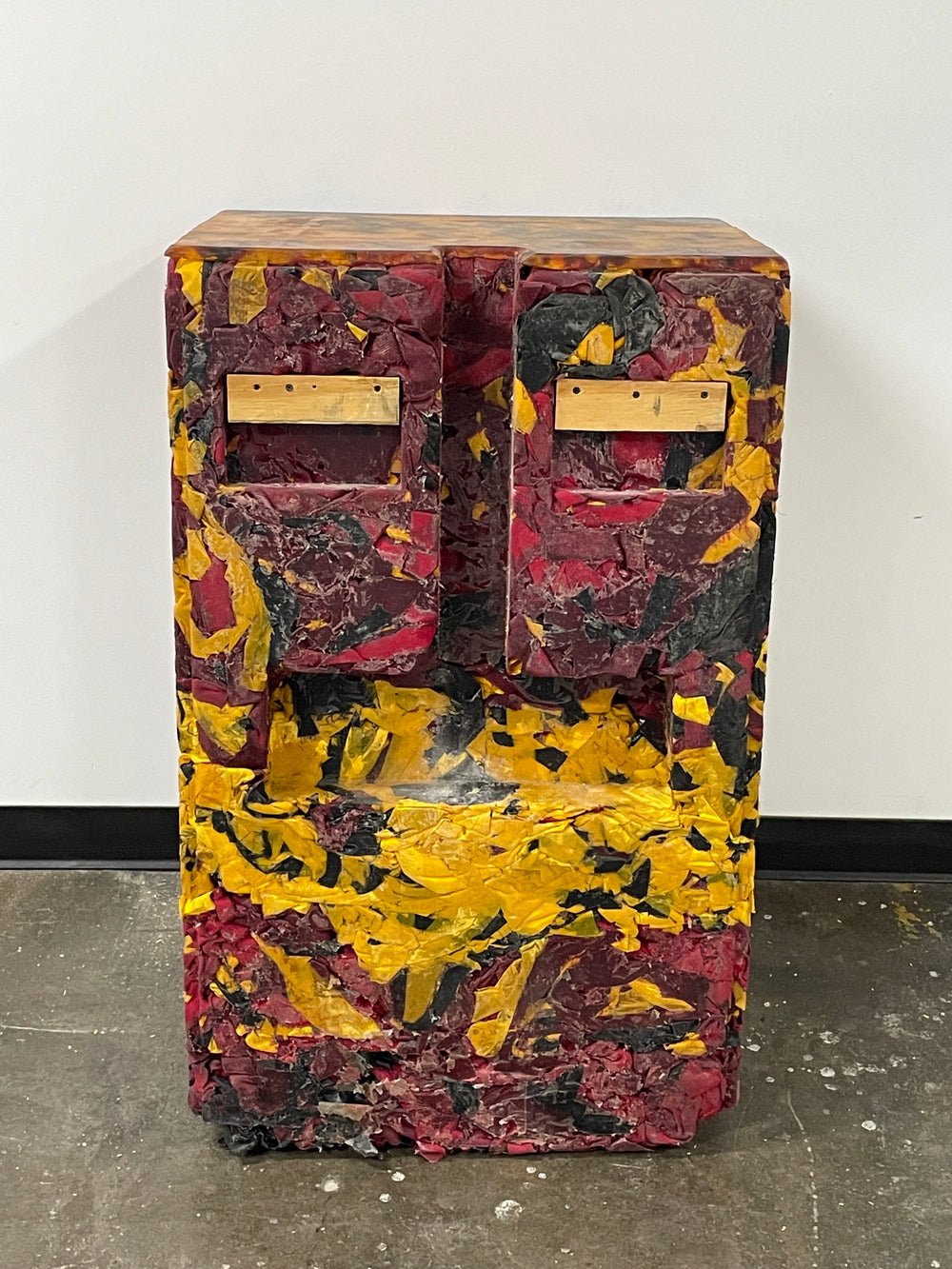 Rare Gaetano Pesce one of a kind "Seaweed" face console for Chiat/Day Virtual Office, New York, 1994