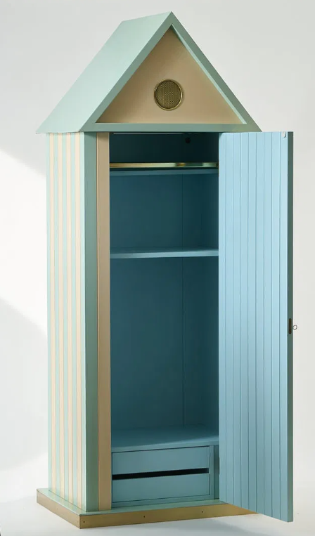 Rare Cabinet 'Isola d'Elba' by Aldo Rossi, Bruno Longoni Cantú, Solid Wood, 1980