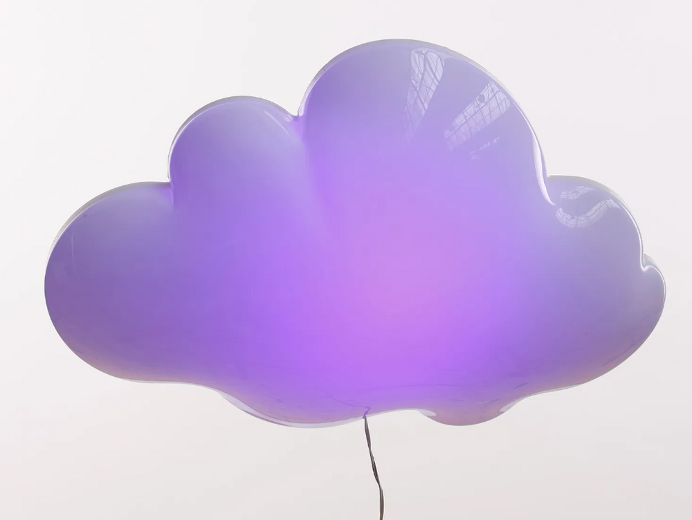 Remo Saraceni large limited edition "Musical Cloud" LED wall Light / Sound Sculpture