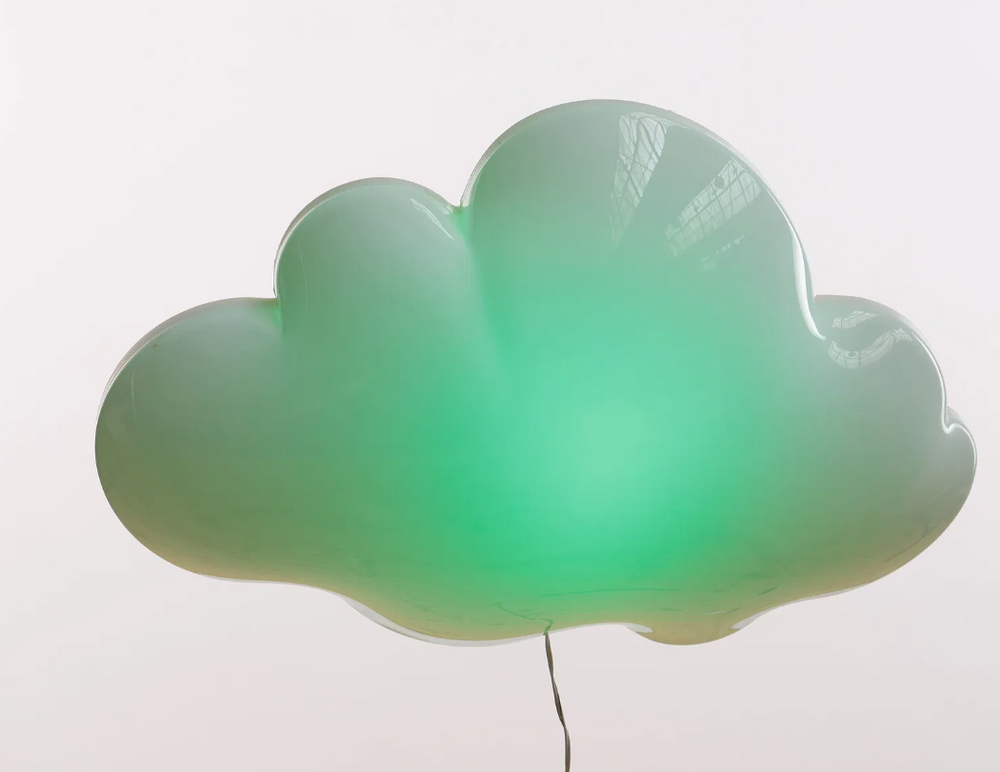 Remo Saraceni large limited edition "Musical Cloud" LED wall Light / Sound Sculpture