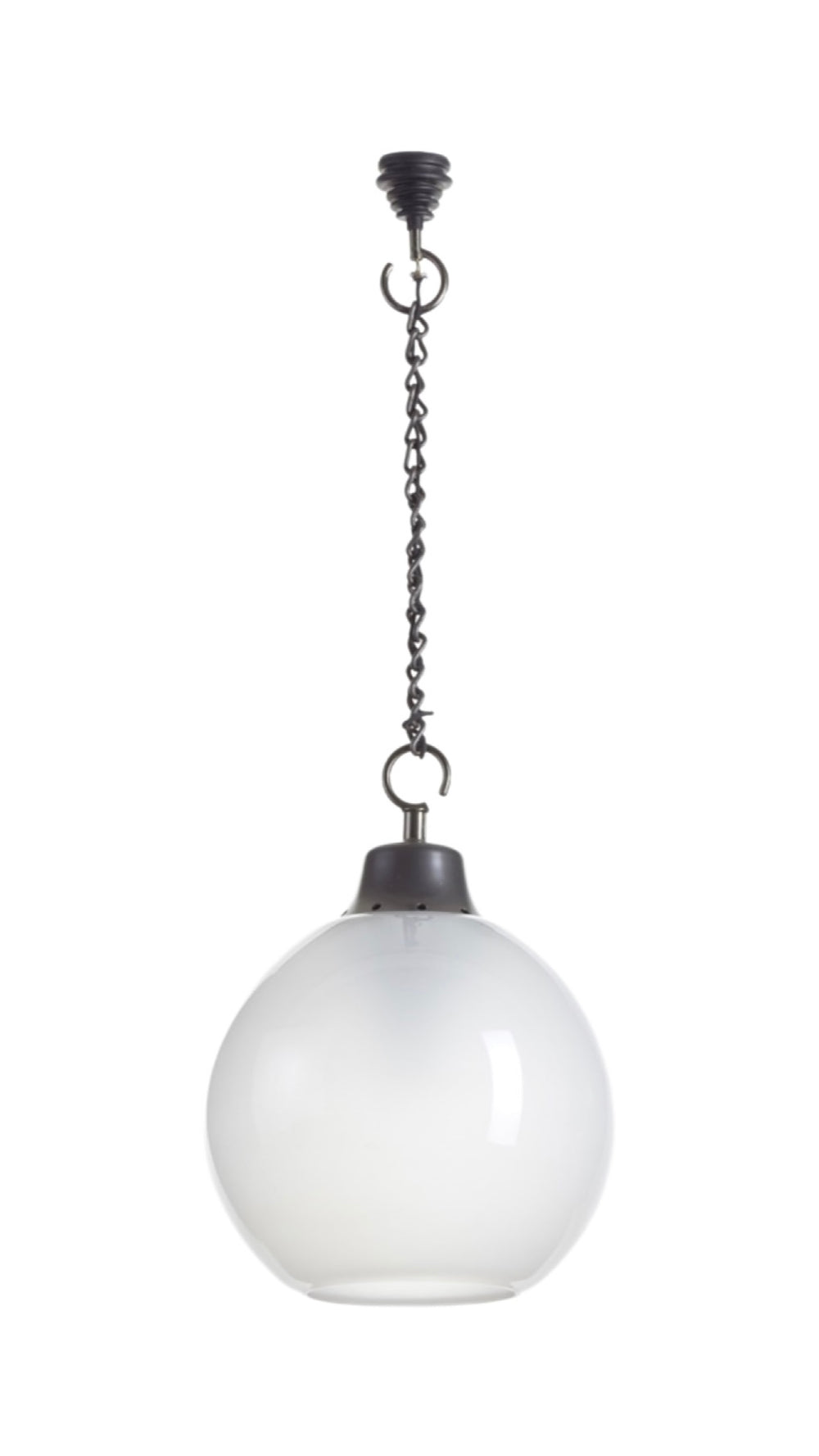Luigi Caccia Dominioni model LS10 "Boccia" glass pendant light for Azucena, Italy circa 1960s