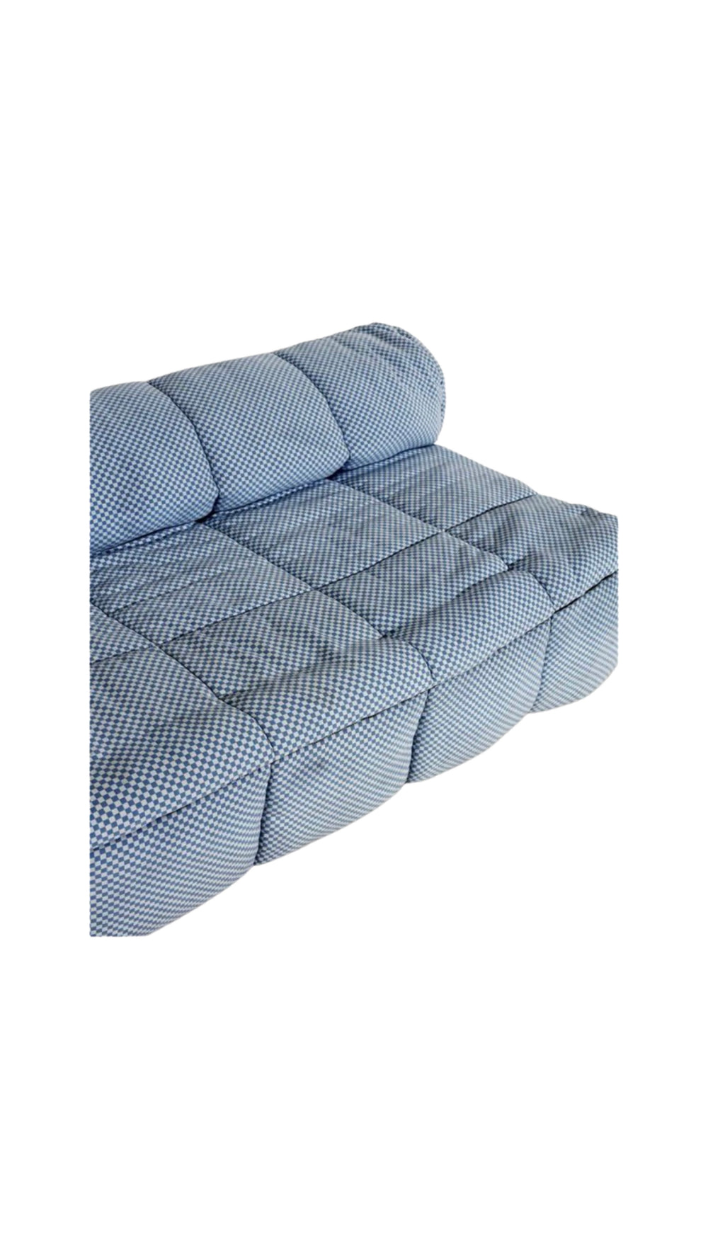Cini Boeri "Strips" sofa in original checker fabric for Arflex, Italy, 1960s
