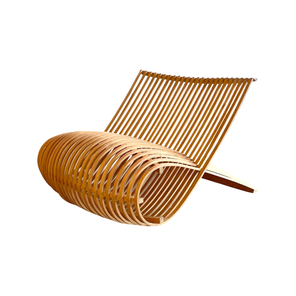 Marc Newson "Wooden" lounge chair for Cappellini, Italy, 1988