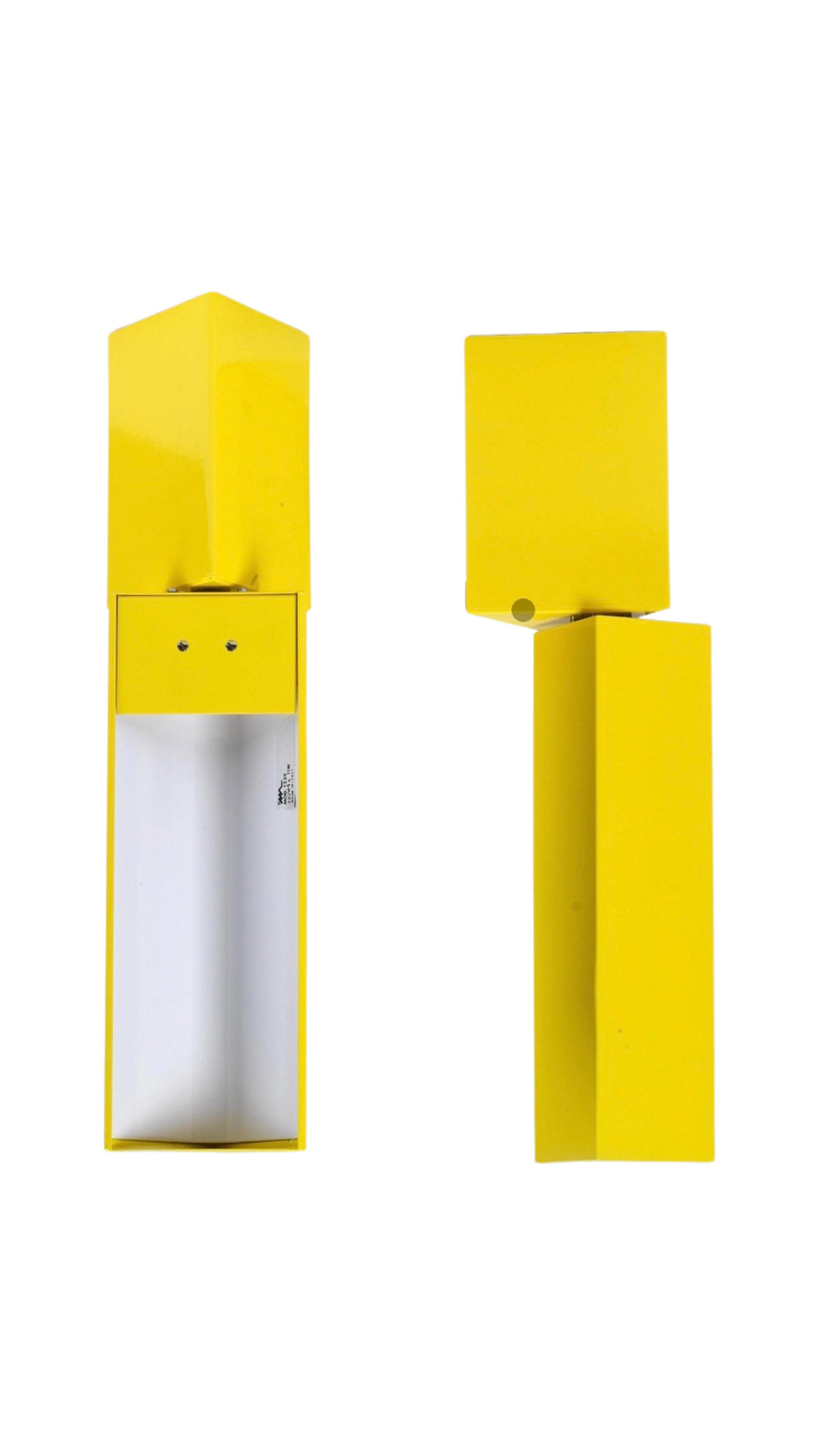 Elio Martinelli pair of model 1239 yellow all or ceiling lamps for Martinelli Luce, Italy, 1970s