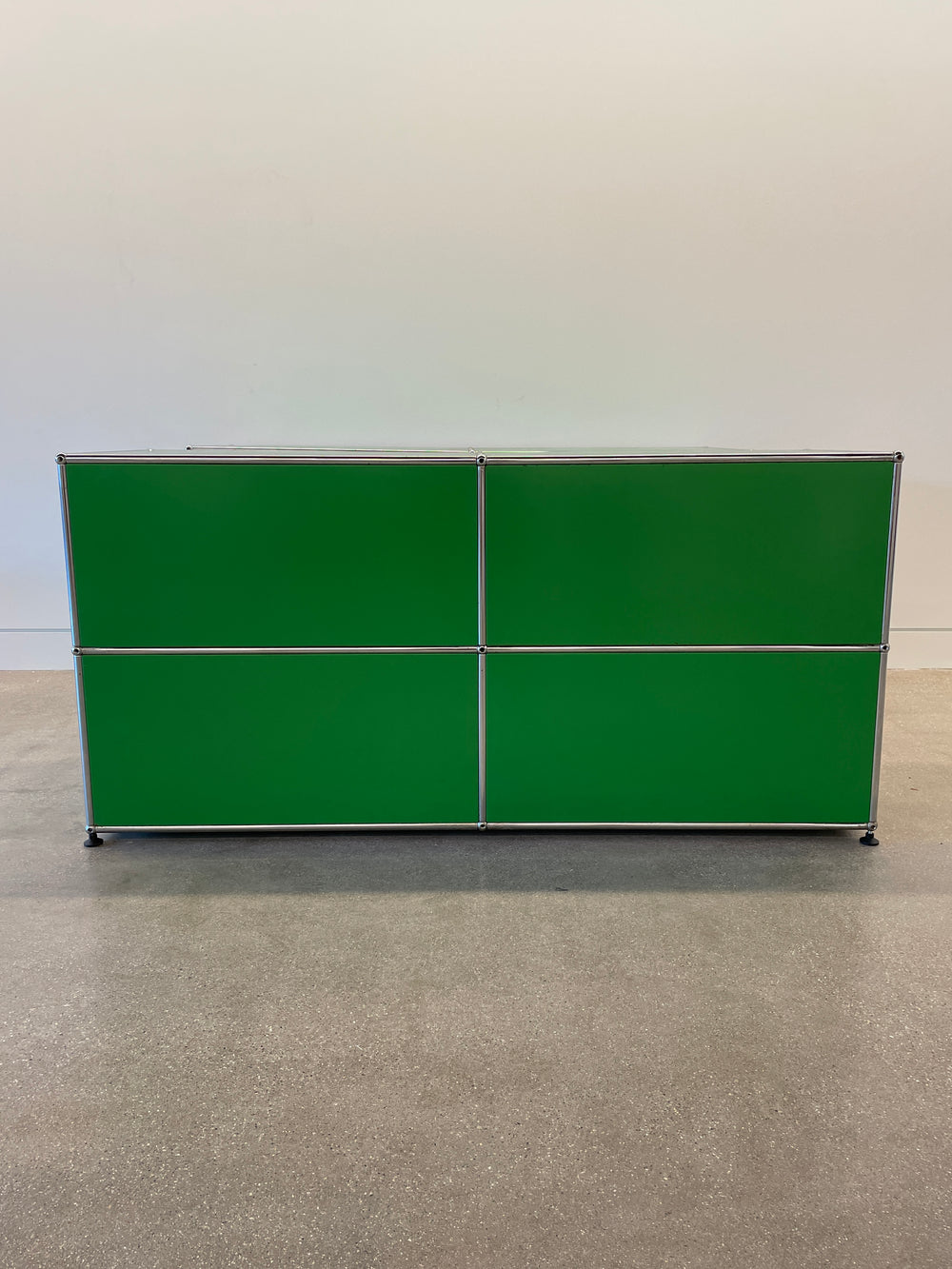 Fritz Haller & Paul Schärer green storage cabinet for USM Haller, Switzerland, 1970s