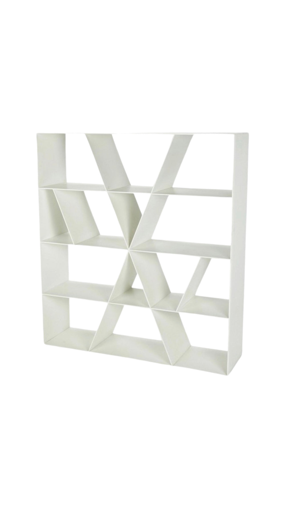 Naoto Fukasawa minimal model "X" shelf storage unit in Corian for B&B Italia, Italy circa 2005