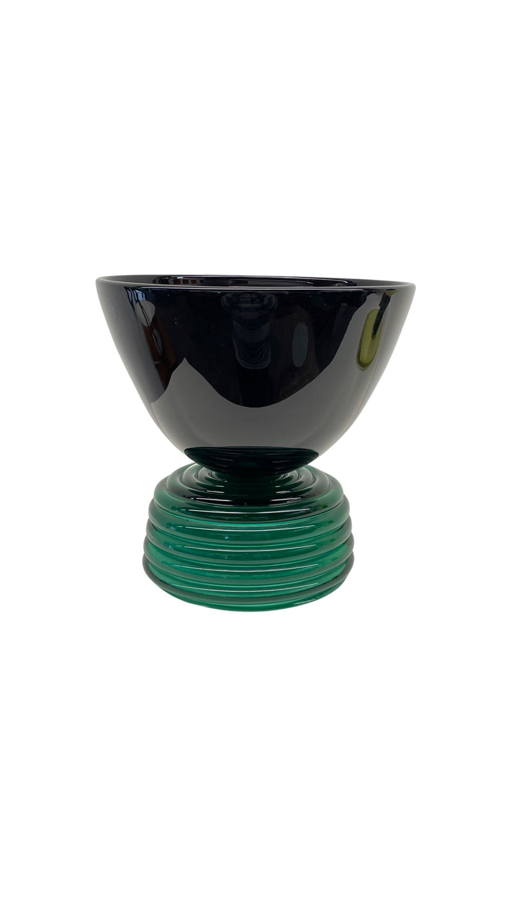 Peter Shire limited edition signed and dated glass sculpture / vase for Vistosi, Italy, Pedestal, USA / Italy, 1990