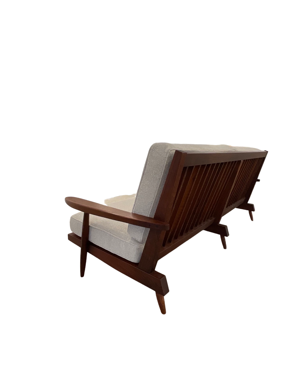 George Nakashima “Cushion” three seat walnut sofa with arms, USA, 1961