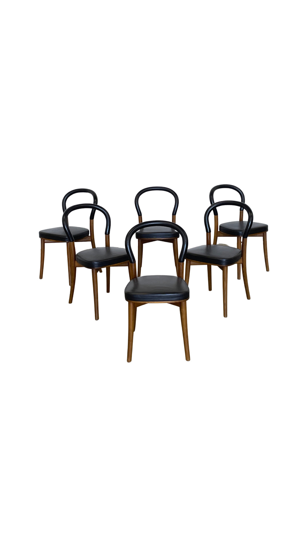 Erik Gunnar Asplund set of six "501 Göteborg" chairs for Cassina, Italy,  circa 1983