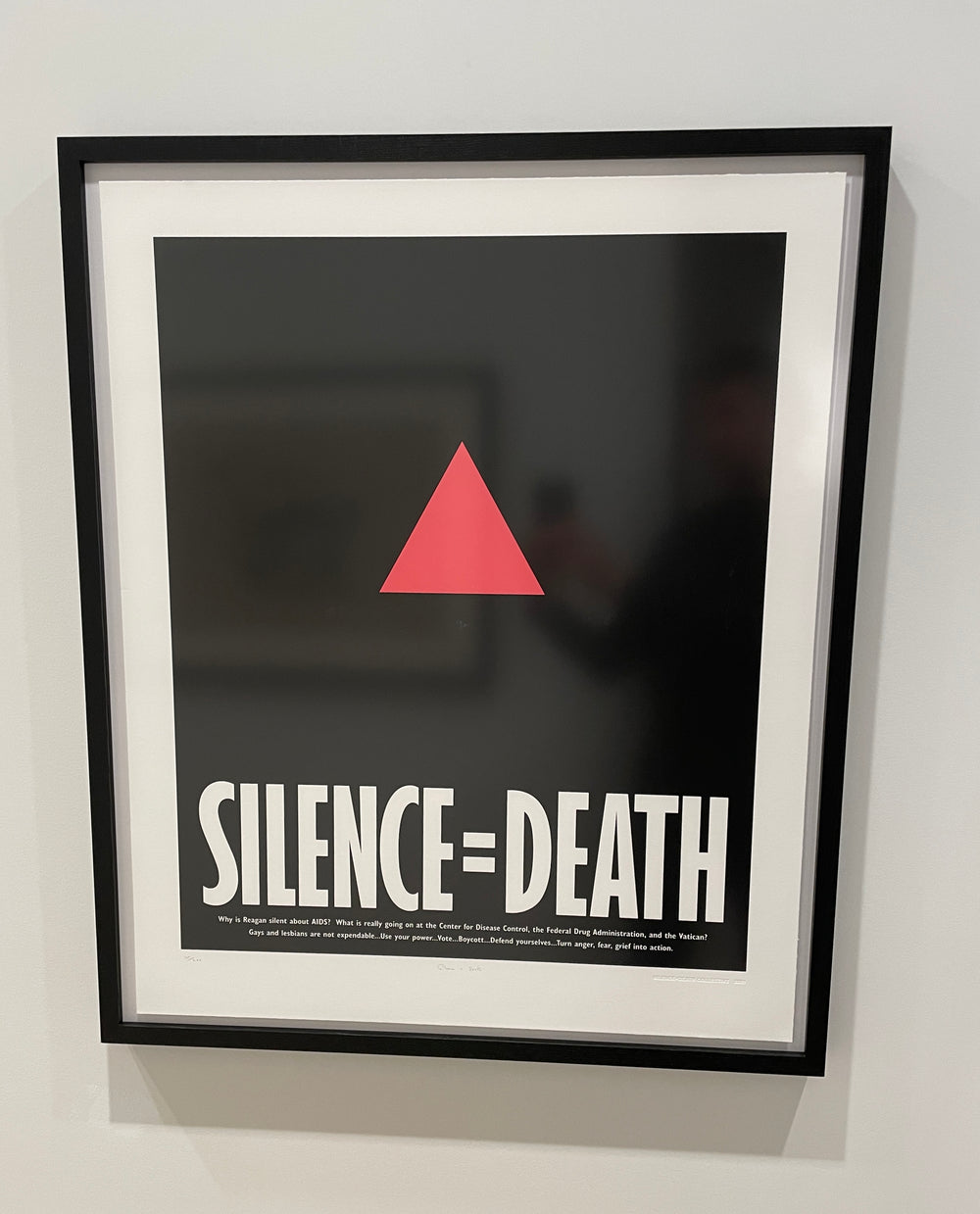 Silence=Death Collective limited edition "Poster", USA, 2021